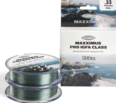 Fiskeline Maxximus IGFA Pro grøn 300 meter