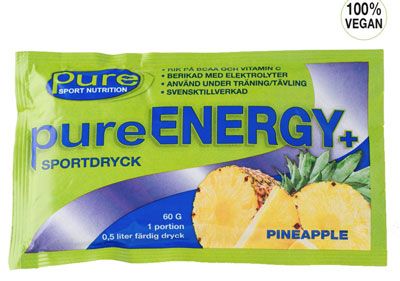 Pure Energy+ Pineapple Energidrik med Ananas smag
