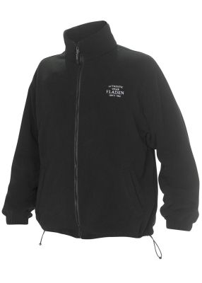 Fleece trøje jakke sort med lynlås god kraftig kvalitet spar 50 % !
