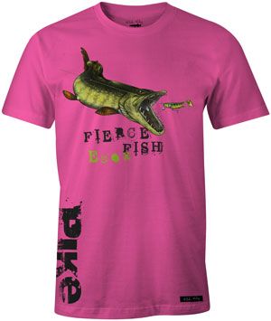 T-shirt pink Pike Gedde
